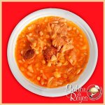 CALDO GALLEGO CON CHORIZO POROTO Y GARB. REYES