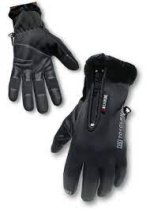 GUANTES SOFTSHELL C/CIERRE Y PIEL